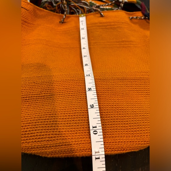 Colombian Wayuu Mochila Crossbody Bag with Crystals - Picture 13 of 13